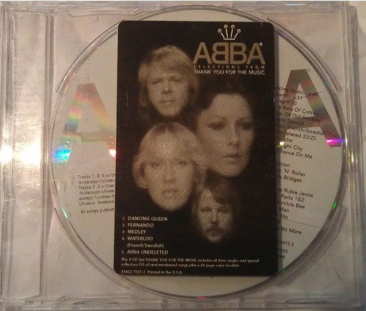 ABBA : Selections From Thank You For The Music (CD, Promo, Smplr)
