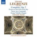 the album cover for Legrenzi / Nova Ars Cantandi / Acciai - Compiete 7