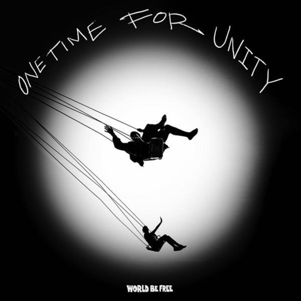 the album cover for World Be Free - One Time For Unity (Black & White Swirl)