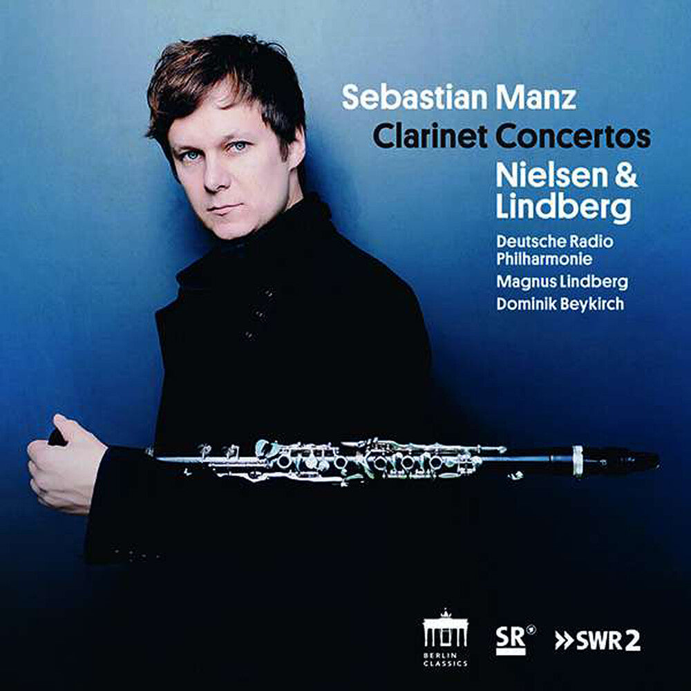 the album cover for Lindberg / Manz / Lindberg - Clarinet Concertos