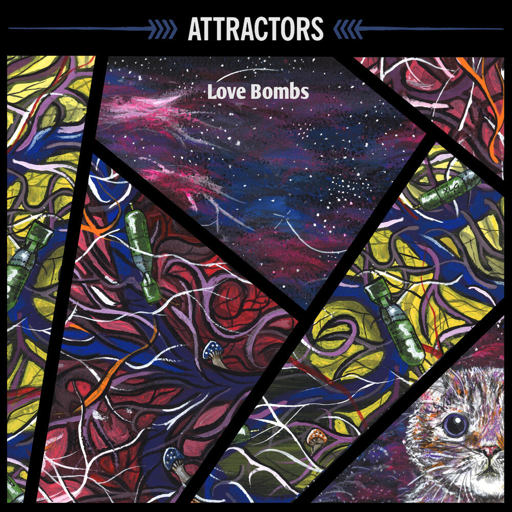 the album cover for Attractors - Love Bombs