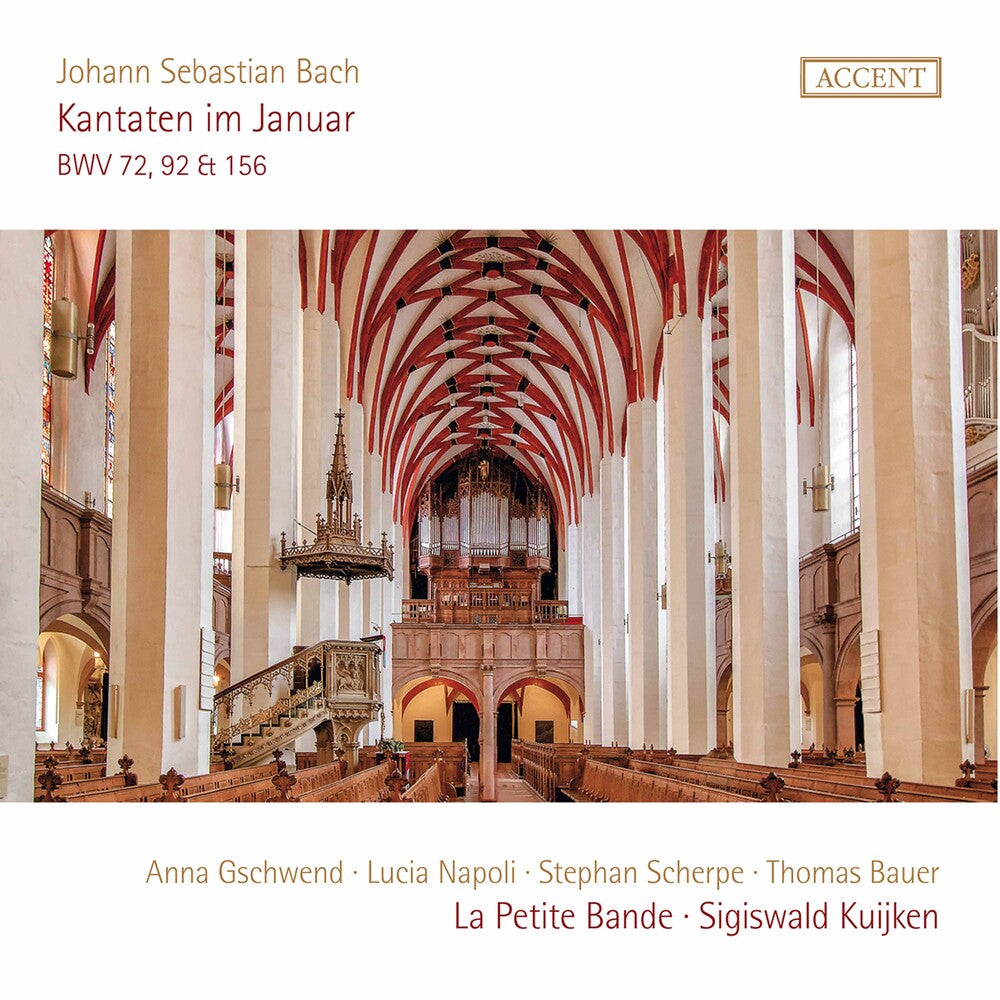 the album cover for J Bach S / Gschwend / Kuijken - Kantaten Im Januar