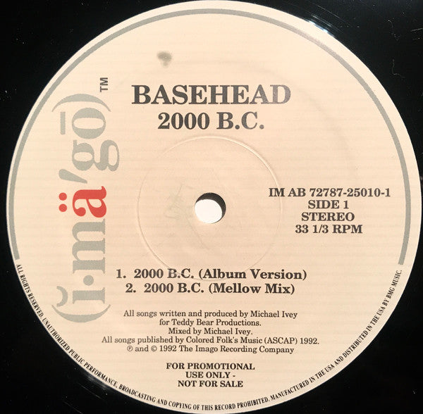 Basehead : 2000 B.C. (12", Single, Promo)