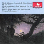 the album cover for Clementi / Szymanowski / Schuber - Sonata In Fminor,