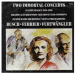 the album cover for Wilhelm Furtwängler - Two Immortal Concerts