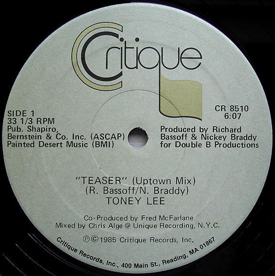 Buy Toney Lee : Teaser (12