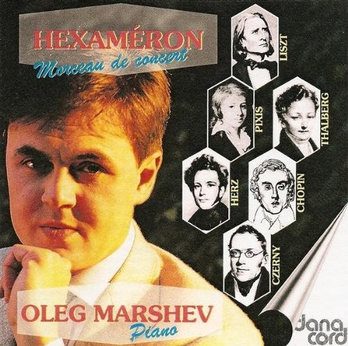 the album cover for Oleg Marshev - Oleg Marshev Plays Hexameron