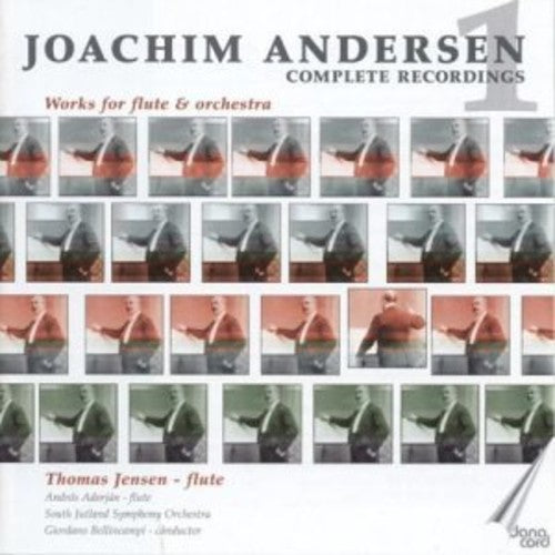 the album cover for Anderson / Jensen / Adorjan / Bellincampi - Works For Flute & Orchestra
