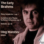 the album cover for Brahms / Marshev - Piano Sonatas No 1