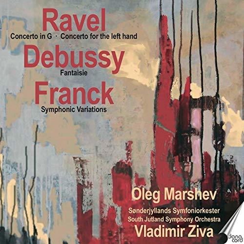 the album cover for Ravel / Debussy / Franck / Marshev - Marshev Plays Ravel Debussy & Franck