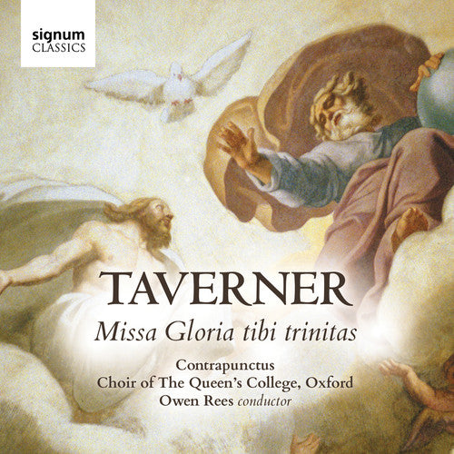 the album cover for Taverner - Gloria Tibi Trinitas