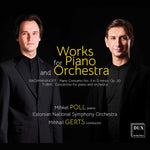 the album cover for Rachmaninoff / Estonian National Symphony Orch - Works for Piano & Orchestra