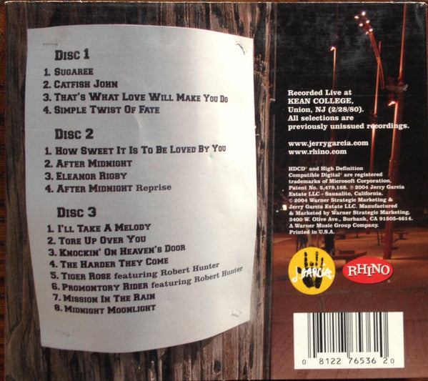 The Jerry Garcia Band : After Midnight - Kean College, 2/28/80 (4xHDCD, Album, Ltd)