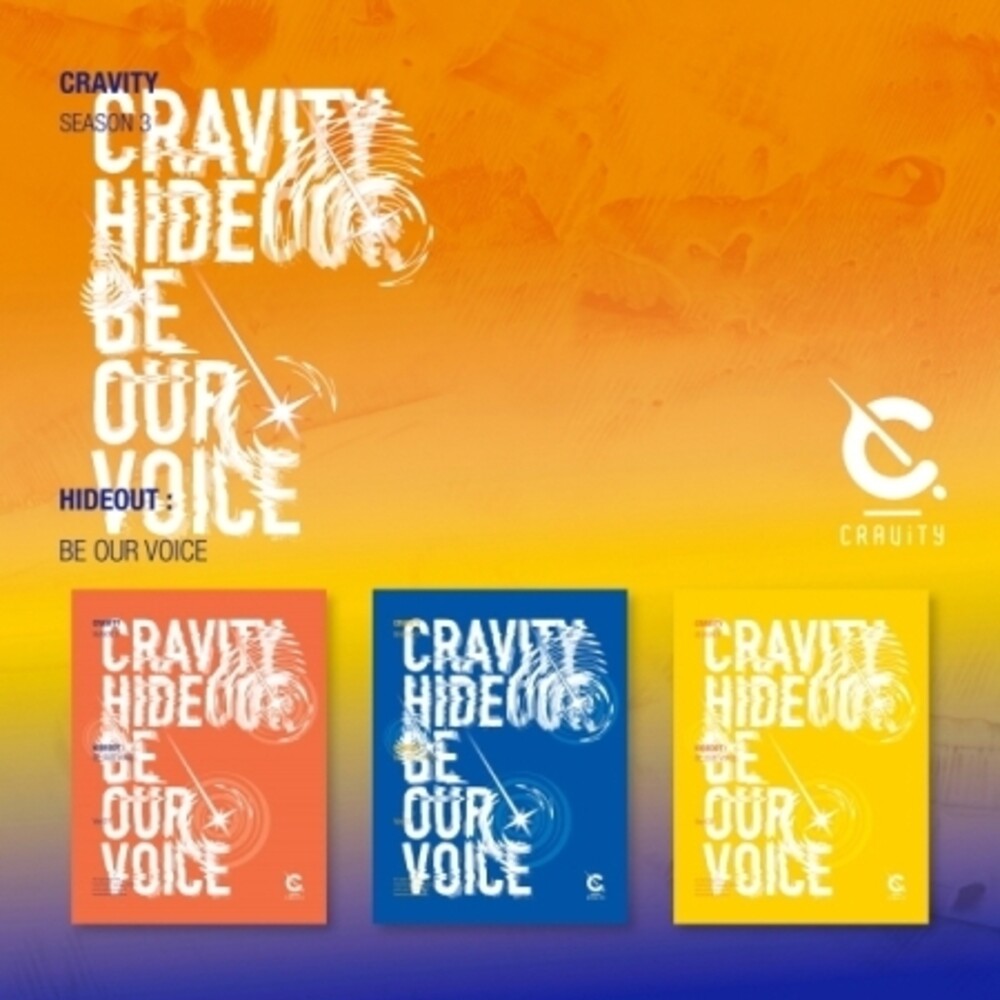 the album cover for Cravity - Cravity Season3. : Hideout: Be Our Voice (Random Cover) (incl. 132pg Photobook, Photocard, Sticker + Polaroid Photocard)