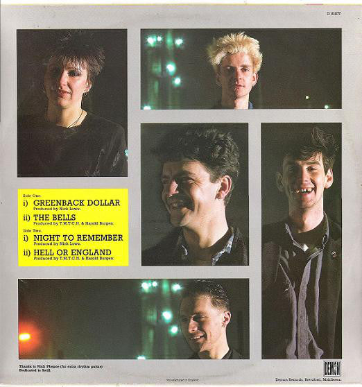 The Men They Couldn't Hang : Greenback Dollar (12", EP)
