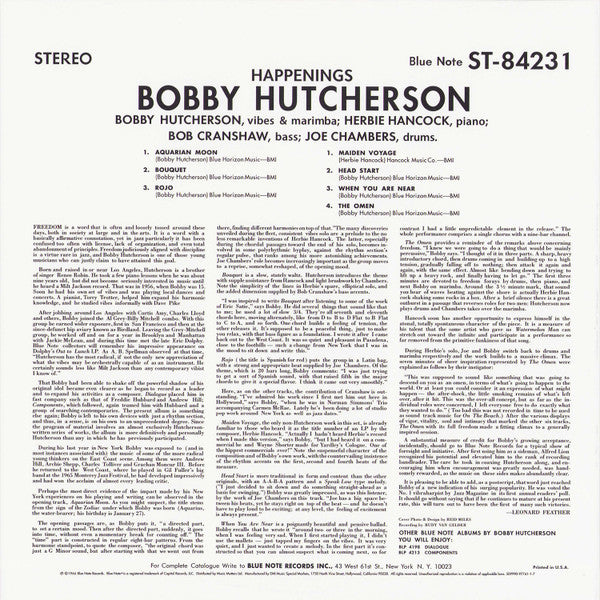 Bobby Hutcherson : Happenings (2x12", Album, Ltd, RE, RM, 180)