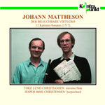 the album cover for Mattheson / Christiansen - 12 Flute Sonatas
