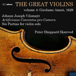 the album cover for Vilsmayr / Skaerved - Great Violins 4