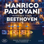 the album cover for Beethoven / Padovani / Longato - Works for Violin