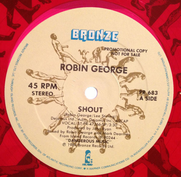 Robin George : Shout (12", Single, Promo, Red)