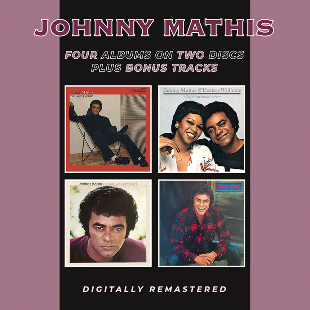 the album cover for Johnny Mathis - You Light Up My Life / That's What Friends Are For