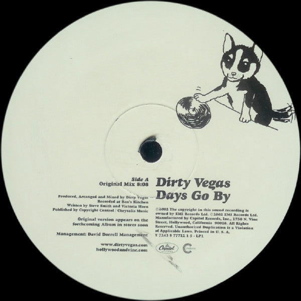 Dirty Vegas : Days Go By (2x12")
