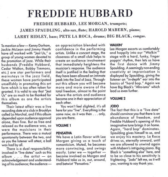 Freddie Hubbard : The Night Of The Cookers: Live At Club La Marchal, Volumes 1 & 2 (2xCD, Album, Comp, RE, RM, Cop)