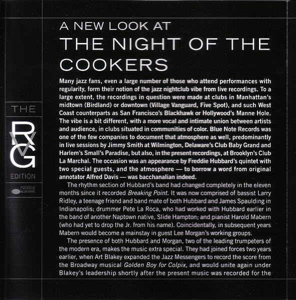 Freddie Hubbard : The Night Of The Cookers: Live At Club La Marchal, Volumes 1 & 2 (2xCD, Album, Comp, RE, RM, Cop)