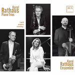 the album cover for Rathaus - Piano Trios