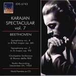 the album cover for Beethoven / Karajan - Karajan Spectacular 7
