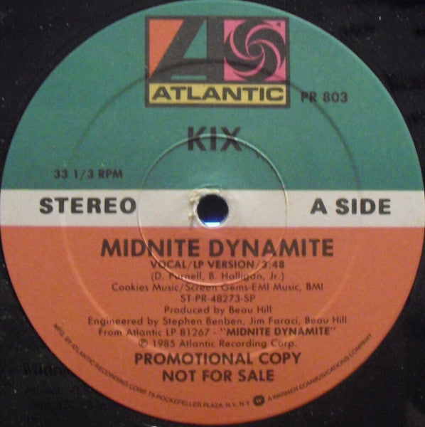 Kix (3) : Midnite Dynamite (12", Promo)