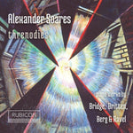 the album cover for Alexander Soares - Threnodies - Piano Works by Bridge Brittern Berg & Ravel