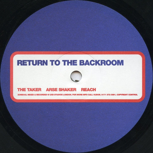 Mark Broom : Return To The Backroom (12")