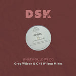the album cover for DSK - What Would We Do - Greg Wilson & Che Wilson Mixes