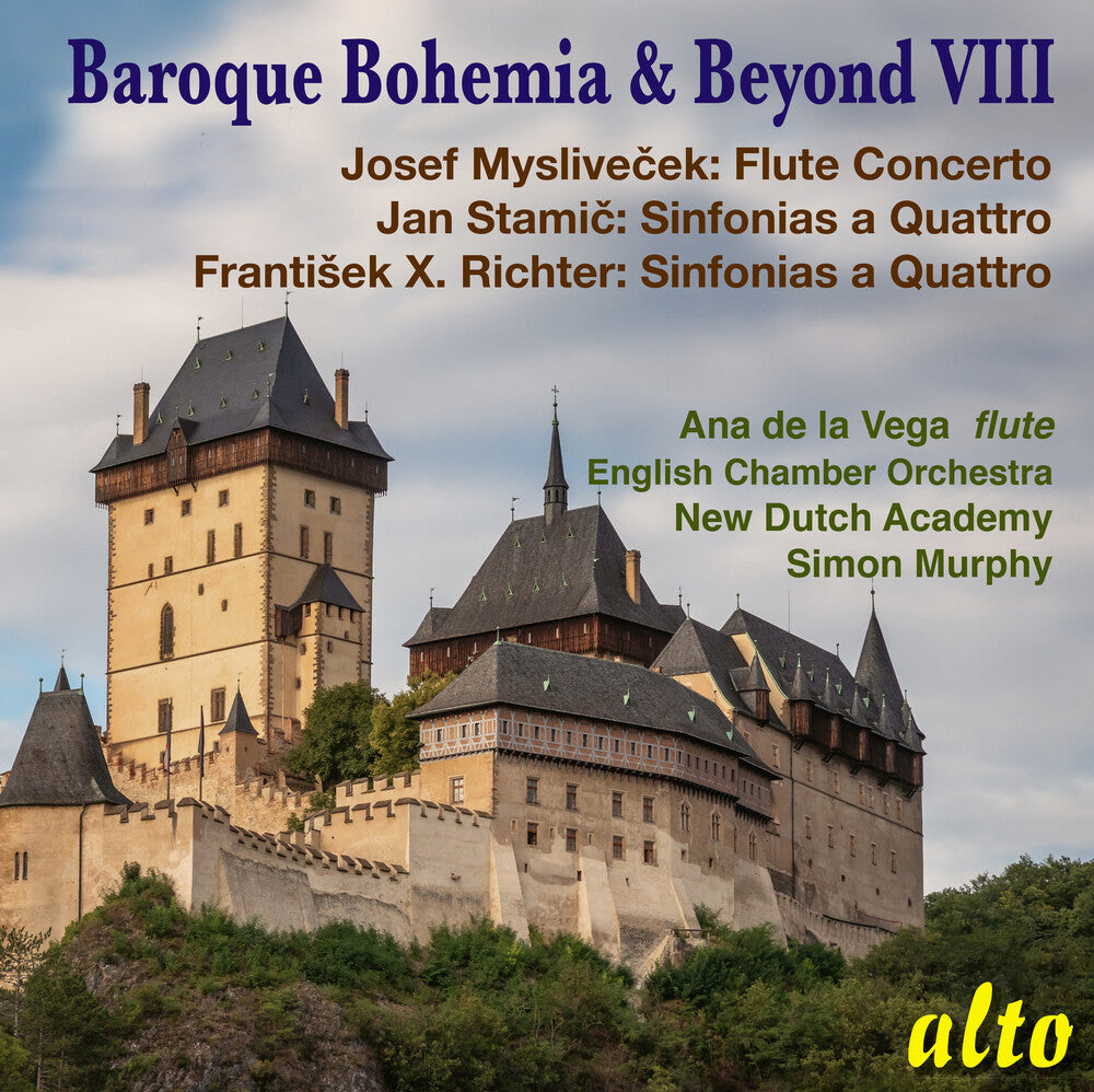 the album cover for New Dutch Academy / Simon Murphy/ Eco - Baroque Bohemia & Beyond Viii (Stamic Richter)
