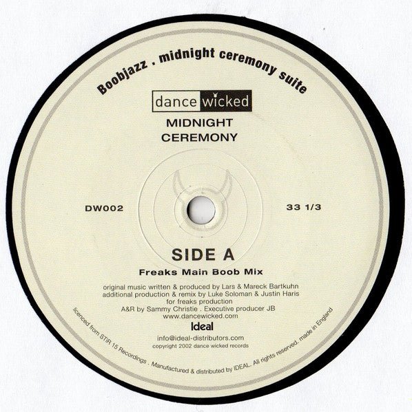 Boobjazz : Midnight Ceremony Suite (12")