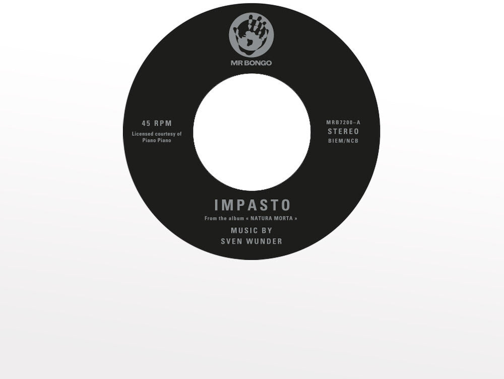 the album cover for Sven Wunder - Impasto / Prussian Blue