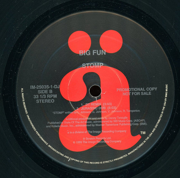 Big Fun* : Stomp (12", Promo)