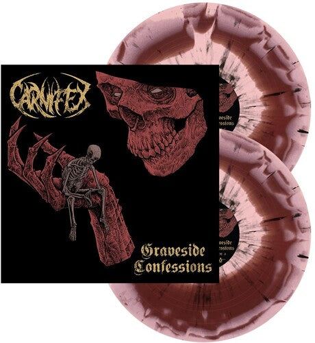 カーニフェックス - Graveside Confessions (赤とピンクの渦巻きと黒のスプラッター) (ビニールレコード)