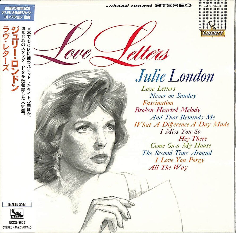 the album cover for Julie London - Love Letters (Paper Sleeve)
