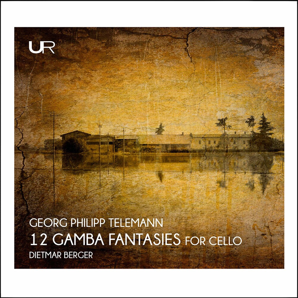 the album cover for Telemann / Dietmar Berger - 12 Gamba Fantasies