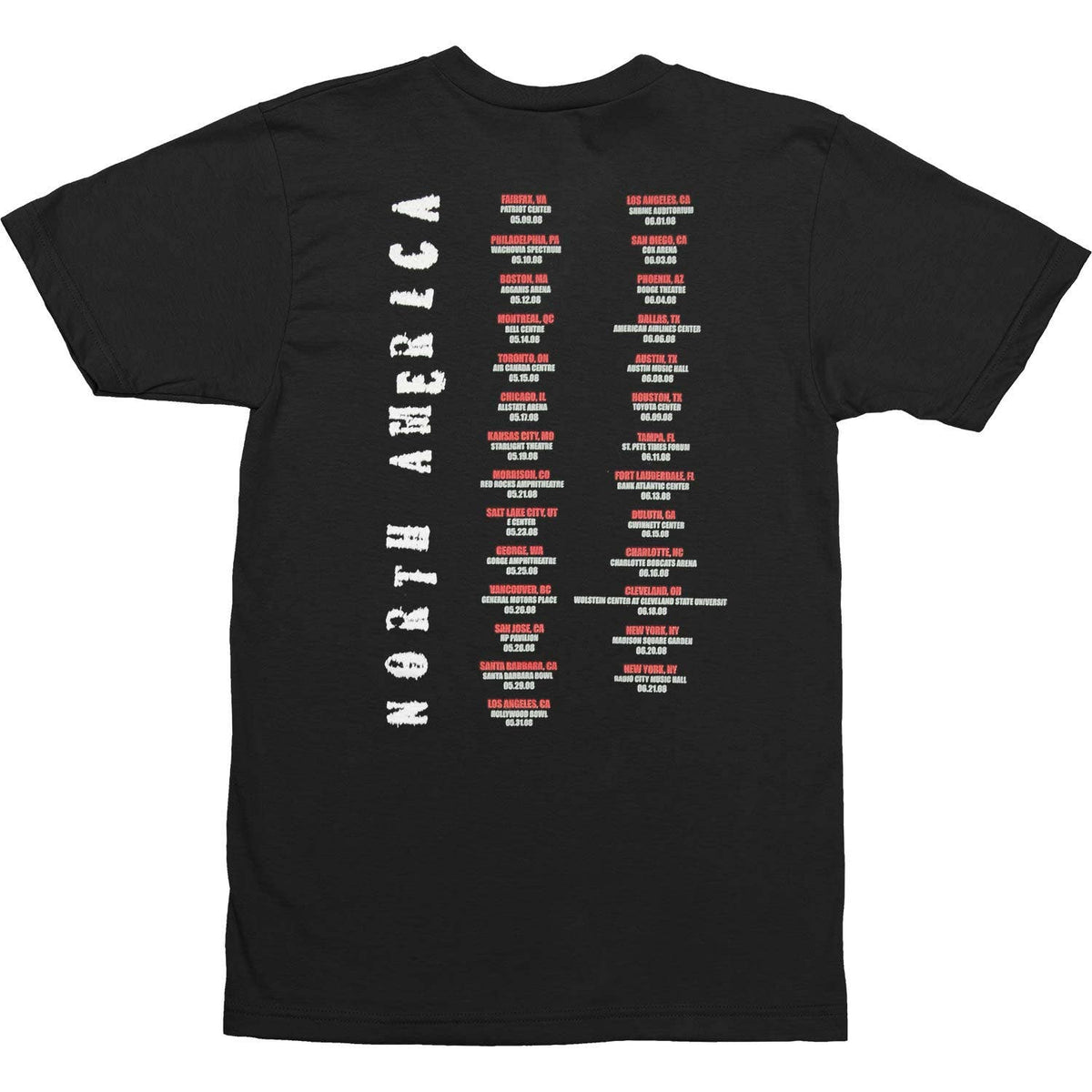 Cure 65 Days Of Static 2008 Tour Slim Fit T-shirt