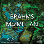 the album cover for Brahms / Pittsburgh Symphony Orch / Honeck - Symphony 4 (Hybr)