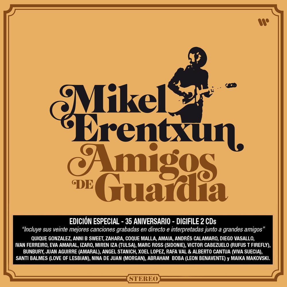 the album cover for Mikel Erentxun - Amigos De Guardia (Spa)