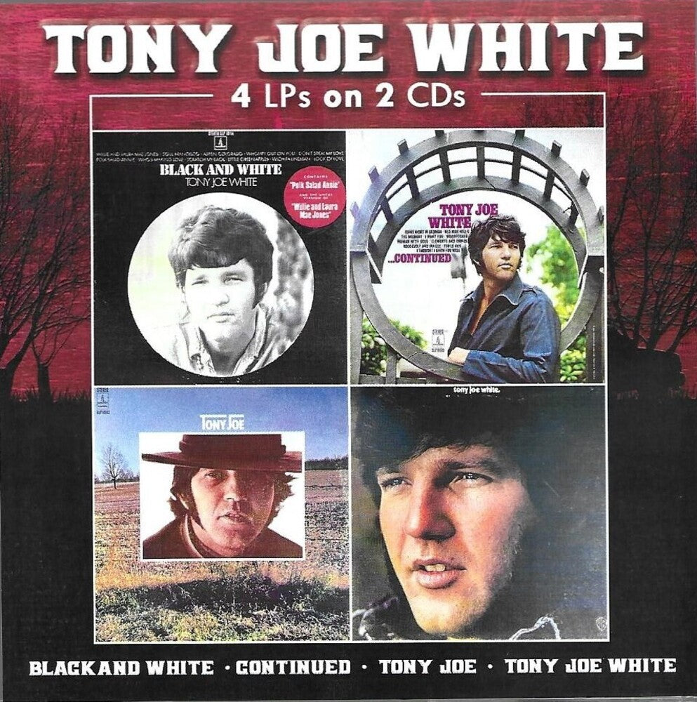 the album cover for Tony Joe White - Black & White / Continued (2pk)