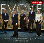the album cover for Bizet / Ferio Saxophone Quartet - Evoke