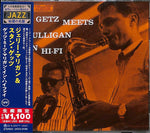 the album cover for Mulligan, Gerry / Getz, Stan - Getz Meets Mulligan In Hi-Fi (Japanese Reissue)