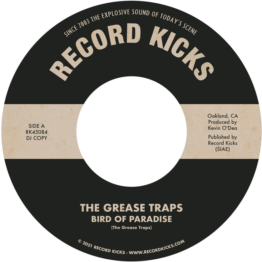 the album cover for Grease Traps - Bird of Paradise / More & More (and More)
