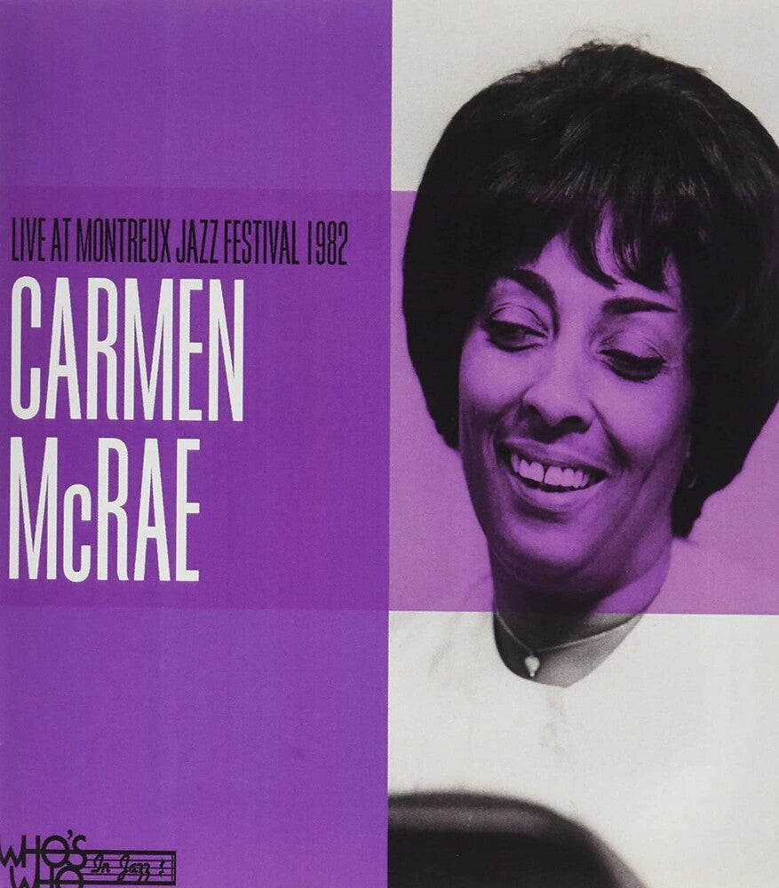 the album cover for Carmen Mcrae - Live at The Montreaux Jazz Festival 1982