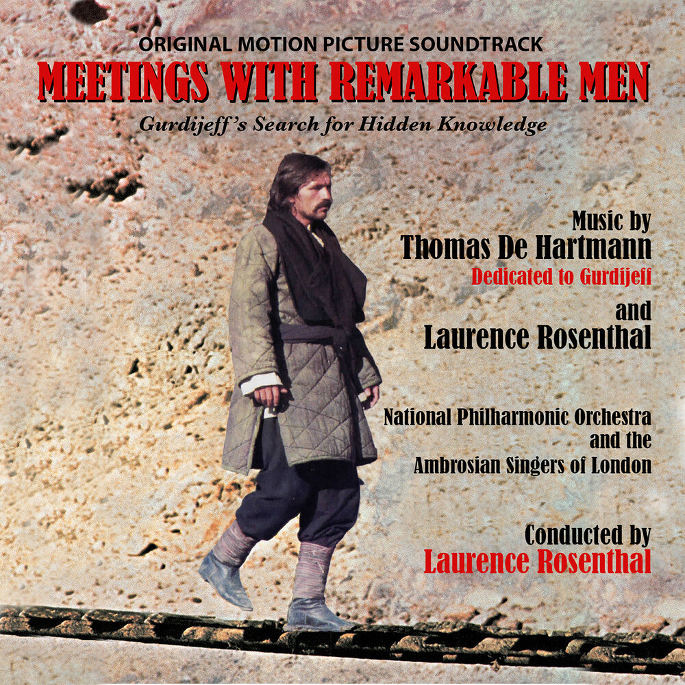 the album cover for De Thomas Hartmann/ Rosenthal,Laurence (Ita) - Meetings With Remarkable Men / O.S.T. (Ita)
